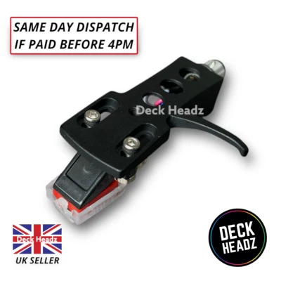 Black Headshell With Moving Magnet Cartridge & Diamond Stylus - Image 1 of 4