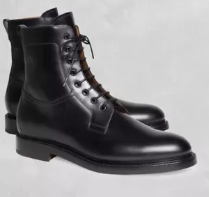 Brooks Brothers goldenes Vlies schwarze Stiefel (NEU) Made in Italy-US Größe 8 Herren - Bild 1 von 7