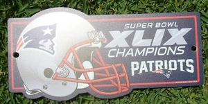 NEW ENGLAND PATRIOTS ~ SUPERBOWL XLIX CHAMPIONS ~ LICENSED LOCKER ROOM SIGN - Picture 1 of 1