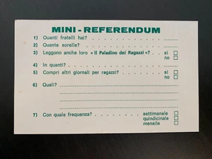 CLUB FIGURINE PANINI SCHEDA D'ISCRIZIONE 1971 ORIGINALE - Imagen 1 de 2