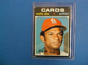 Topps Baseball Hi # 720 Marrt Alou 1971 en muy buen estado sin pliegues - Imagen 1 de 2