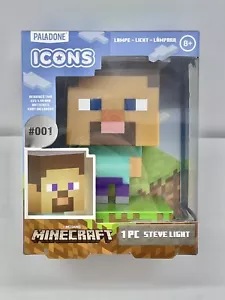 Minecraft ICONS Steve Night Light Lamp 3D Character Figure Paladone #001 NEW! - Picture 1 of 6