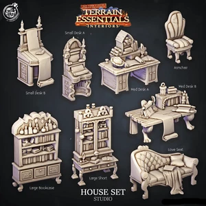 3D Printed Cast n Play House Set Studio Terrain Essentials 28mm 32mm D&D - Picture 1 of 19
