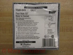 BWF TGB-54V Four Hole 1/2" Cover All Weather outlet outdoor metal gang box - Picture 1 of 3
