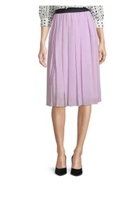 Worthington PL High Rise Midi  Skirt Arctic Purple Wide Small Pleads Office $60 - Picture 1 of 14