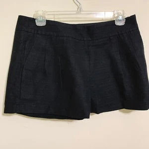 J. Crew Black Shorts Sz 6 Pleated Front Pockets - Picture 1 of 6