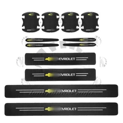 Car Door Handle Cup Plate Sill Scuff Cover Stickers For Tahoe Suburban Silverado - Image 1 of 4