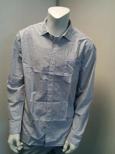 Pepe Mens Shirt White with Blue Stripe UK Size XXL NEW - Picture 1 of 7