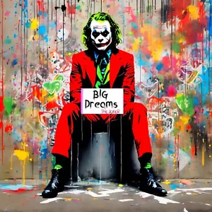 Einzelstück!Hommage BIG Dreams The JOker Pop Art Gallery Print/Acrylglas 95x95cm - Bild 1 von 2