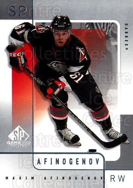 2000-01 SP Game Used #7 Maxim Afinogenov - Image 1 of 1