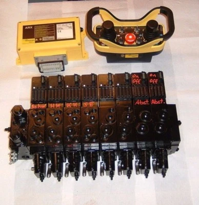 Forstfunk,Danfoss PVG32 Prop-Hydrauliksteuerblock mit Funk für Holzladekran,HBC - Bild 1 von 2