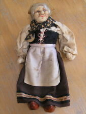 Antique Original Ravca Stockinette Doll Berrichome France 10" Barnard Ravca