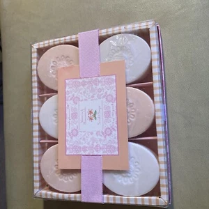 HONEYSUCKLE WISTERIA SIMPLE PLEASURES SOAPS SET OF 6 (L) - Picture 1 of 6