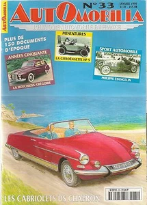 AUTOMOBILIA 33 CITROEN DS CABRIOLET CHAPRON HOTCHKISS GREGOIRE CITROENNETTE 5HP - Bild 1 von 2