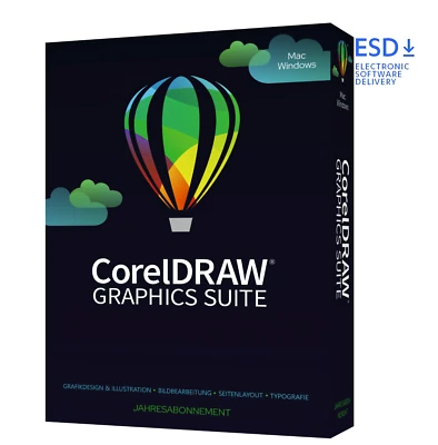 CorelDRAW Graphics Suite 365 (aktuelle Version)| 1 PC/MAC | 1 Jahr|per eMail|ESD - Bild 1 von 3