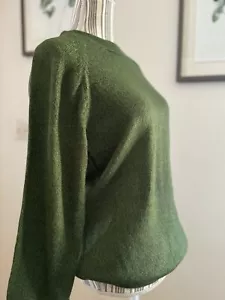 Luxuriöser grüner Alpaka Pullover - mit Sorgfalt aus 100% Alpakawolle gefertigt - Bild 1 von 5