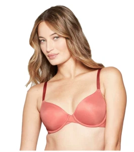 Sujetador con aros sin forro Auden Demi Cover correas convertibles 32B nuevo con etiquetas rosa desteñido - Imagen 1 de 3
