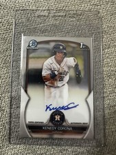 KENEDY CORONA AUTO RC 2023 1ST BOWMAN CHROME ROOKIE ON CARD AUTOGRAPH ASTROS