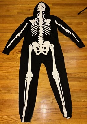 TIPSY ELFOS MONO DE UNA PIEZA CREMALLERA MÁSCARA ESQUELETO Unisex Mediano HALLOWEEN Foto 1 de 4