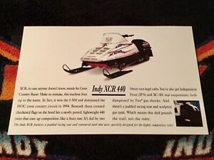 🏁 ‘95 POLARIS INDY XCR 440 Snowmobile Poster   vintage sled XCR440 XC