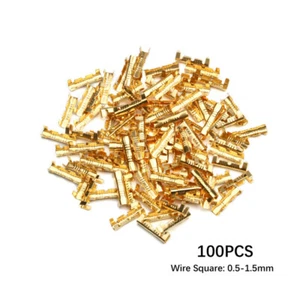 100X U Shaped Terminal Cold Insert Connector Small Teeth Fascia Spring Plug Set - Picture 1 of 9