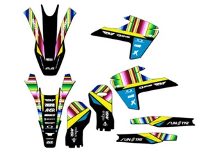 2016-2018 (except 2016 TC 250) TC SERAPE Black Senge Graphics Kit Compatible - Picture 1 of 10