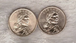 2019P & 2019D Sacagawea 1 $ Münzen, 2 herausragende sehr schöne unzirkulierte Münzen! - Bild 1 von 4