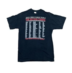 De colección Años 90 La Segunda Venida World Tour Jesucristo Dios Rey Raro Adulto Grande - Imagen 1 de 4