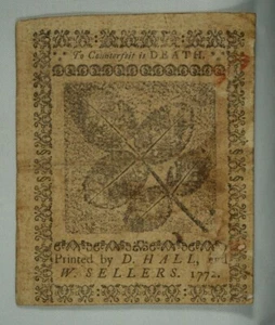 1772 Pennsylvania 18 Pence. Colonial. Extremely Fine. - Picture 1 of 6