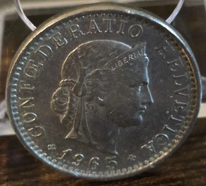 1965 Switzerland 20 Rappen - Picture 1 of 2