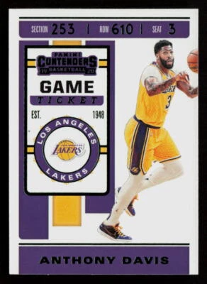 2019-20 Panini Contenders Anthony Davis #7 Los Angeles Lakers Basketball Card - Image 1 of 2