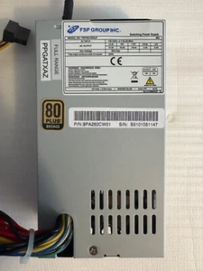 FSP FSP250-50GUF 250W 1U PSU – P/N: 9PA250CW01 – Tested & Working - Photo 1/6