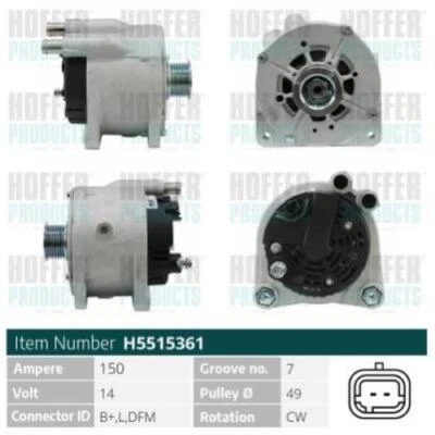 Alternatore per FORD C-MAX II H5515361 < - Immagine 1 di 3