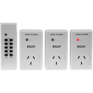 Doss MRC03V2 Remote RF Mains Outlet Switch Switcher Power Controller 3 Outlet - Picture 1 of 2