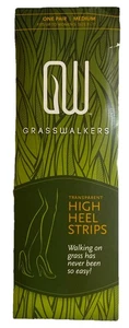 Grasswalkers Transparent High Heel Strips Walking On Grass/Soft Surfaces - Picture 1 of 2