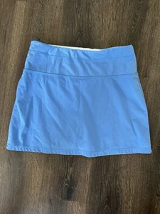LULU B Smooth Stretch Tennis Pickleball Golf Skirt Skort Sz Small Blue 50 SPF - Picture 1 of 6