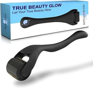 DERMA ROLLER 540 Titanium Micro Needle Facial Skin Roller Cellulite Hair Growth - Picture 1 of 13