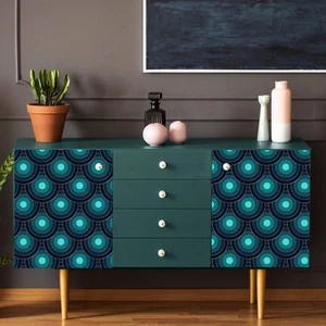 Película Adhesiva Deco Verde Elegancia para Muebles y Paredes Estilo Geo, Mobi - Imagen 1 de 8