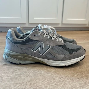 New Balance Men’s 990v3 Made in USA Gray Sneaker Size 13 - Picture 1 of 9