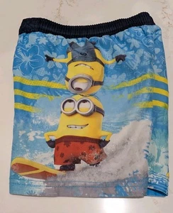 Despicable Me Minions Boy's Swim Trunks Size 5 Pool Shorts Character - Picture 1 of 10