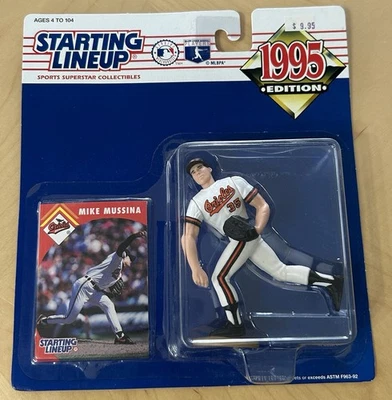 1995 Kenner Starting Lineup Mike Mussina Baltimore Orioles Figure Card NIB - Image 1 of 4