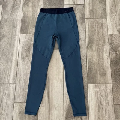 Fanka Women Sz M Lift n Curve Blue Leggings Ribbed Scrunch Butt Compression - Image 1 of 4