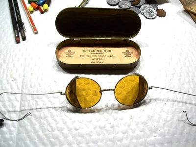 Gafas Willson 1918 modelo N-86 vintage con protectores laterales Foto 1 de 3