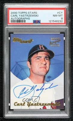 2000 Topps Stars Auto Carl Yastrzemski #CY PSA 8 Auto HOF - Image 1 of 2