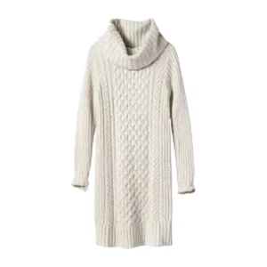 ¡NUEVO! Vestido Suéter Banana Republic Capucha Tejido con Cable Lana Alpaca Marfil M Alto $180 - Imagen 1 de 9