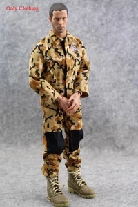 1Set 1/6 Scale Male Clothes Trendy Yellow Uniform Model Fit 12" Action Figure - Picture 1 of 3