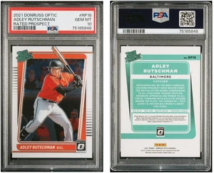 2021 PANINI DONRUSS OPTIC RATED PROSPECT RP16 ADLEY RUTSCHMAN RC PSA 10 ORIOLES - Picture 1 of 1