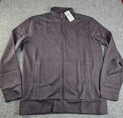 Calvin Klein Sweater Mens Medium Full Zip Long Sleeve Jacket New - Image 1 of 4
