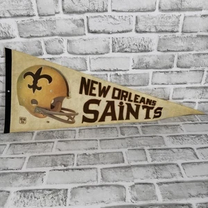 NEW ORLEANS SAINTS KLASSISCHES LOGO VINTAGE PREMIUM QUALITÄT WIMPEL 12"X30" BANNER - Bild 1 von 9