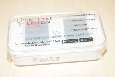 HeartCheck Personal ECG Monitor CardiBeat Bluetooth New - Image 1 of 4